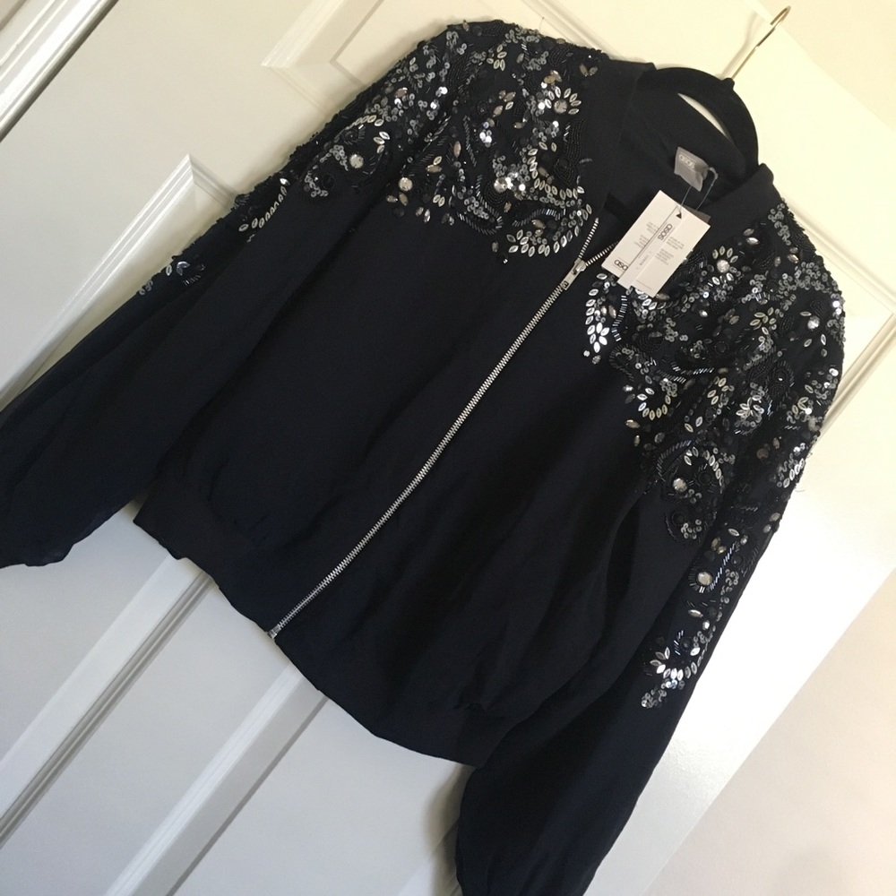 ASOS Sequin Bomber Jacket